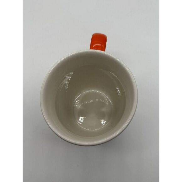 Starbucks Birthday Candles 10 oz Coffee Mug Cup 2020 White w/Orange Handle - Picture 4 of 5